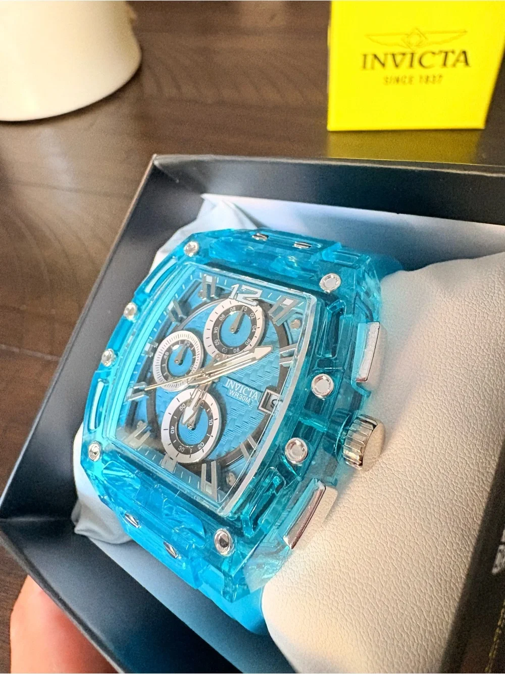 Invicta Blue Silicone Strap Watch